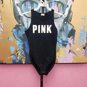 PINK Victoria's Secret Black Bodysuit